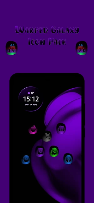 Warped Galaxy Icon Pack Screenshot 2