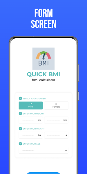 Quick BMI – BMI Calculator Screenshot 1