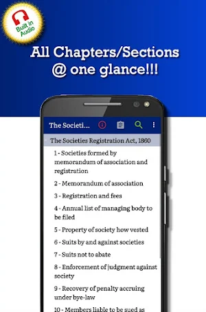 Societies Registration Act 1860 Screenshot 0