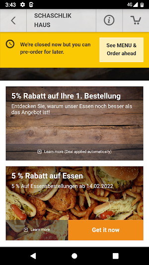 Schaschlik Haus Rostock Screenshot 2