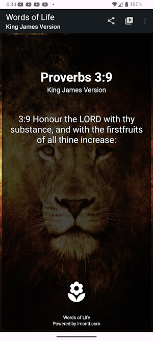 Words of Life with Widget Screenshot 1