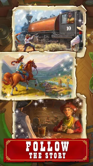 Jewels of the Wild West: Match gems & restore town Screenshot 3