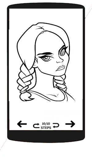 How to Draw Wednesday Addams Screenshot 0