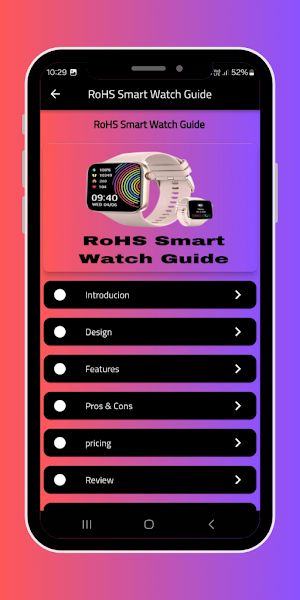 RoHS Smart Watch Guide Screenshot 2