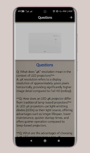 led 4k projector guide Screenshot 3