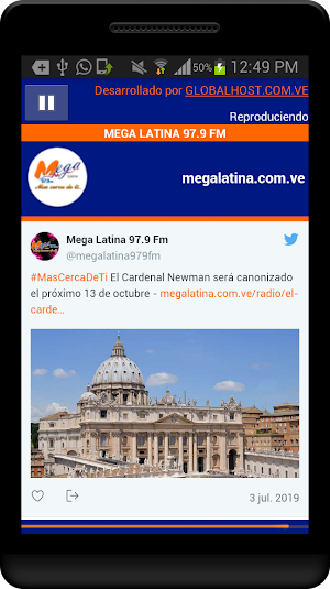 Mega Latina 97.9 FM Screenshot 1