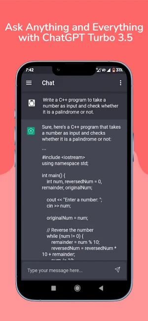 ChatKey : API AI Chatbot Screenshot 2