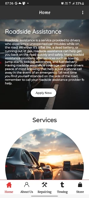 Highway Assistance Screenshot 2
