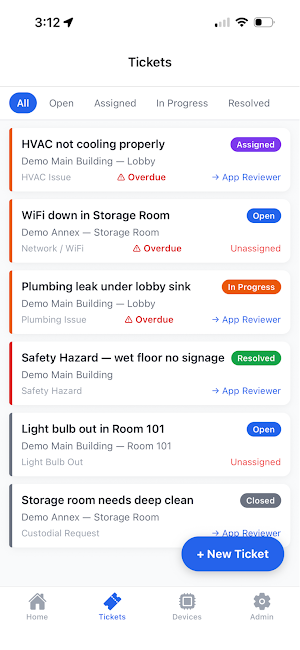 Fairhaven Facilities Screenshot 2