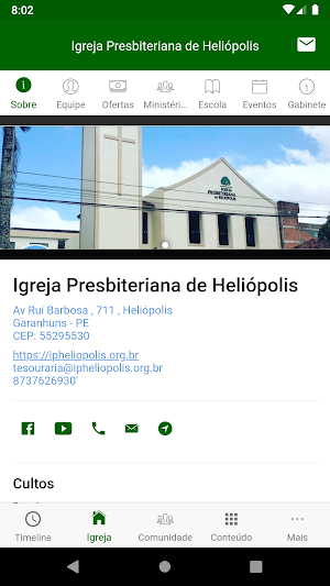 Igreja Presbiteriana de Heliópolis Screenshot 1