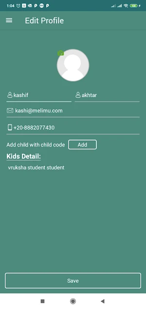 MWS Parent App Screenshot 2