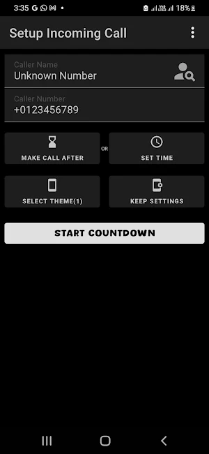 FCA-The Fake Call App Screenshot 3