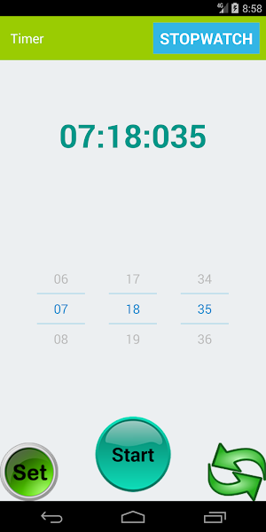 Easy Stopwatch and Countdown Timer Screenshot 2