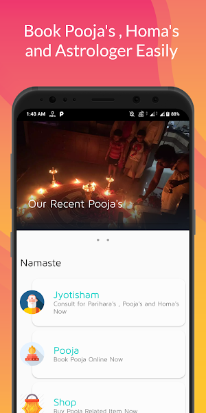 Puja ,  Pujari And Pandit - Pooja Booking Screenshot 0