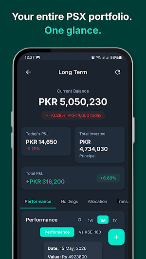 PakInvest - PSX Stock Tracker Screenshot 0