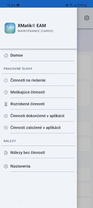 XMatik EAM Maintenance Screenshot 1