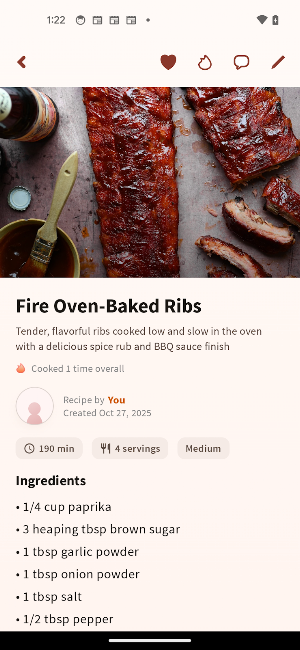 group recipes Screenshot 0