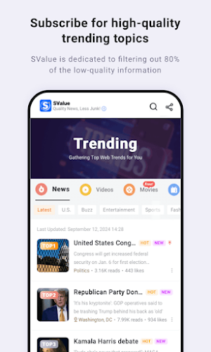 SValue-Quality News, Less Junk Screenshot 2