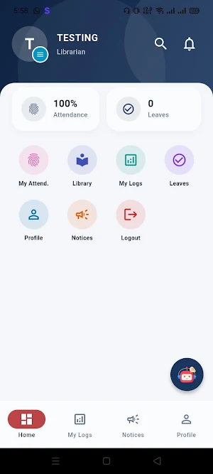 Samya School Staff App Screenshot 2