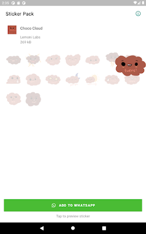 Choco Cloud Stickers Screenshot 3