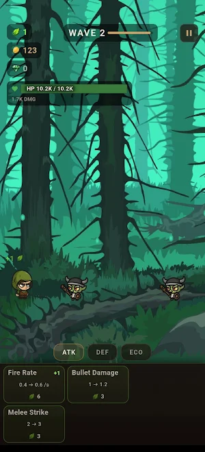 Idle Runner - AFK Defense RPG Screenshot 1