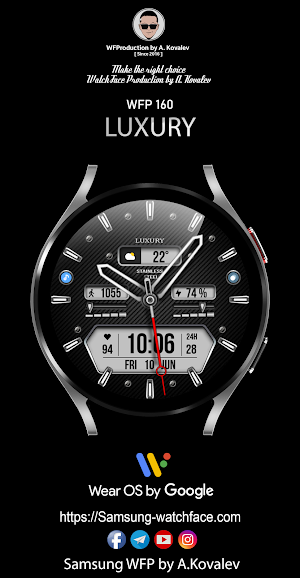 WFP 160 Luxury Watch Face Screenshot 0
