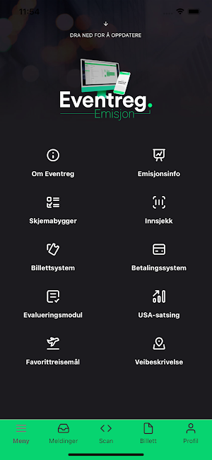Eventreg Emisjon Screenshot 1