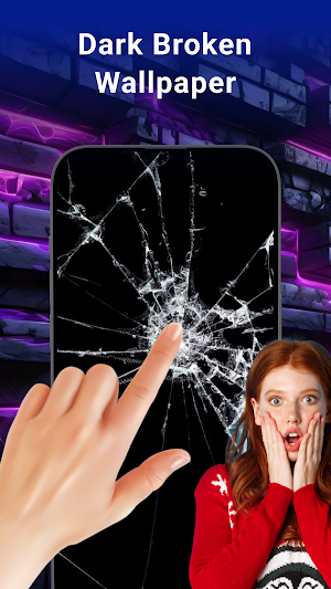 Magic Wallpaper: Broken Screen Screenshot 1