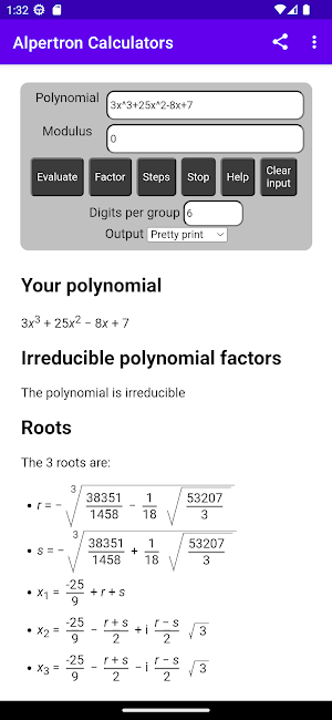 Alpertron Calculators Screenshot 0