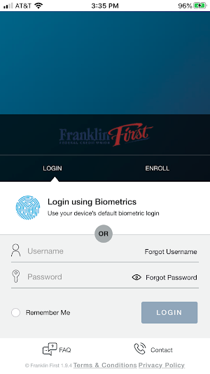 FFFCU Visa Screenshot 0