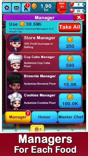 Idle Food Factory Game Screenshot 1
