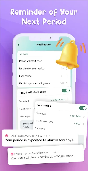 Period Tracker: Ovulation Day Screenshot 3