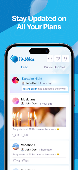 Bubbles Social Screenshot 1