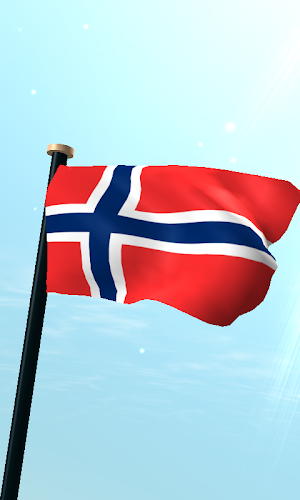 Svalbard and Jan Mayen Flag 3D Screenshot 0