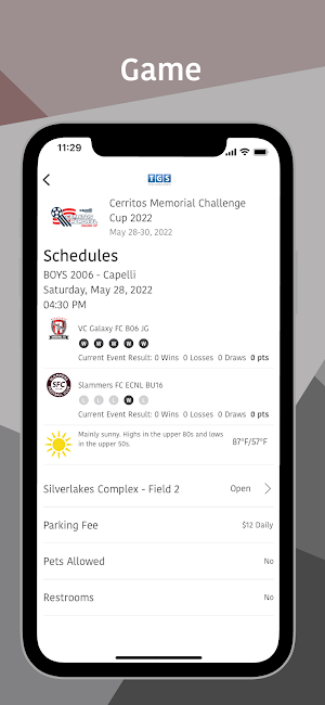 CDA Slammers Tournaments Screenshot 3