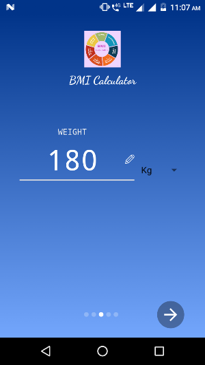 BMI Calculator Screenshot 2
