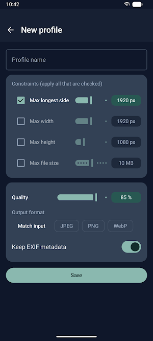 Ergonomic Photo Resizer Screenshot 2
