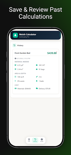 Landscaping Mulch Calculator Screenshot 3