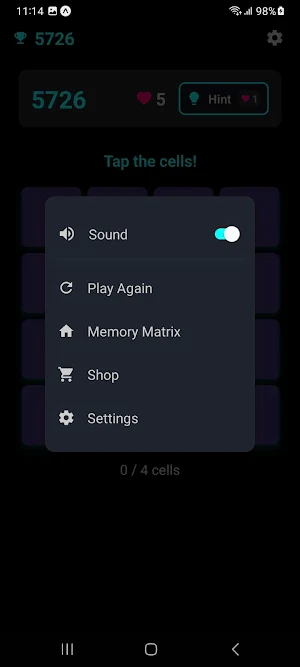 Memory Matrix Screenshot 2