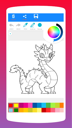 Legendary Dragon Coloring Book Screenshot 2