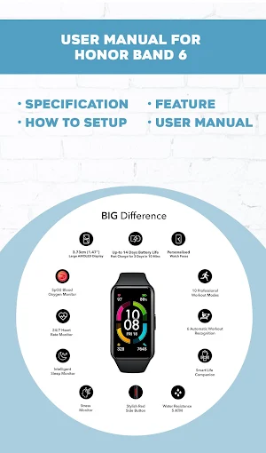 Honor Band 6 Guide App Screenshot 1