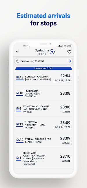Busmate: Athens Bus Transport Screenshot 3
