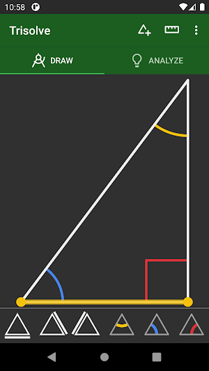 Trisolve: Triangle Calculator Screenshot 1