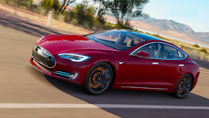 Tesla Model S Plaid City Driving Simulator Screenshot 2