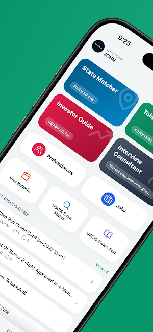 immigro: US Immigration Guide Screenshot 1