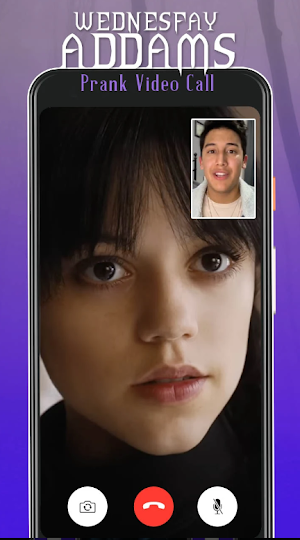 Wednesday Addams Fake Call Screenshot 0