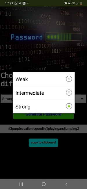 Password Generator Screenshot 0
