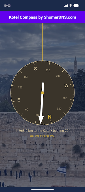 Kotel Compass Screenshot 2