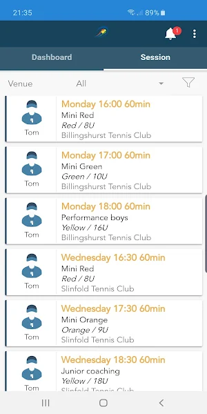 Matthews Tennis Coaching Screenshot 0