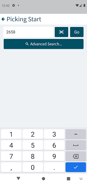 BisTrack Picking Screenshot 2